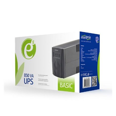 EnerGenie | EG-UPS-B850 ""Basic 850"" UPS, Shuko output sockets | 850 VA | 220V±25% V | AC 220V±10% V - 2